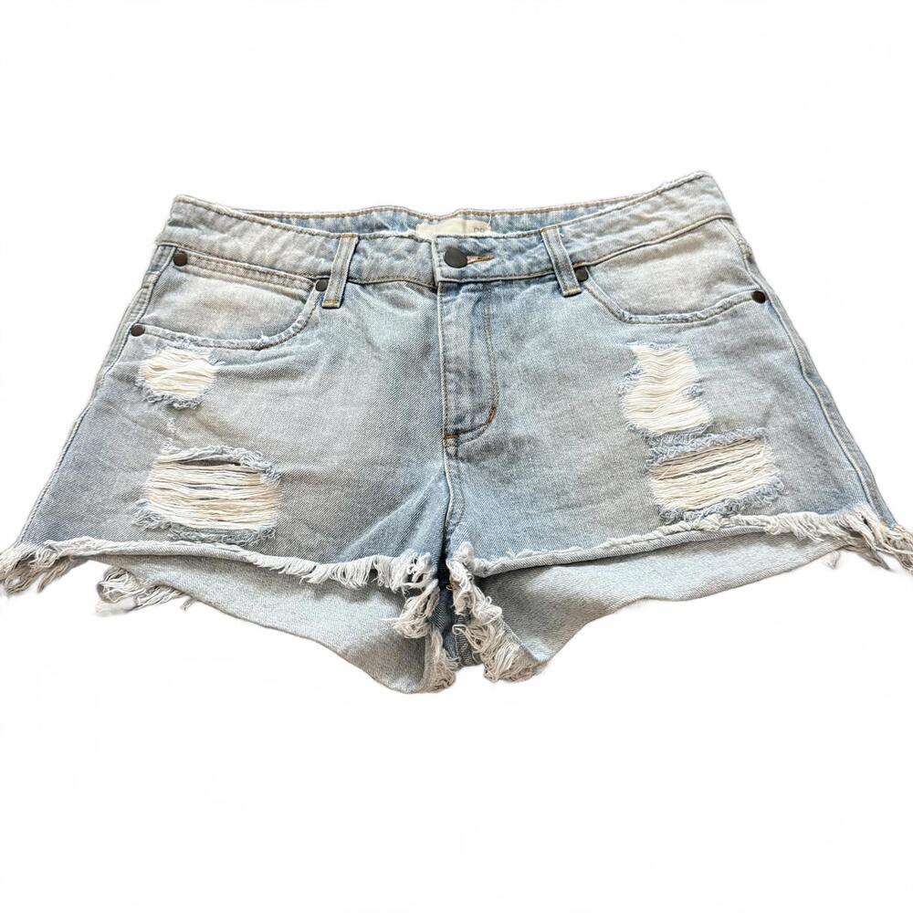 bp Light Wash Distressed Denim Jean Shorts